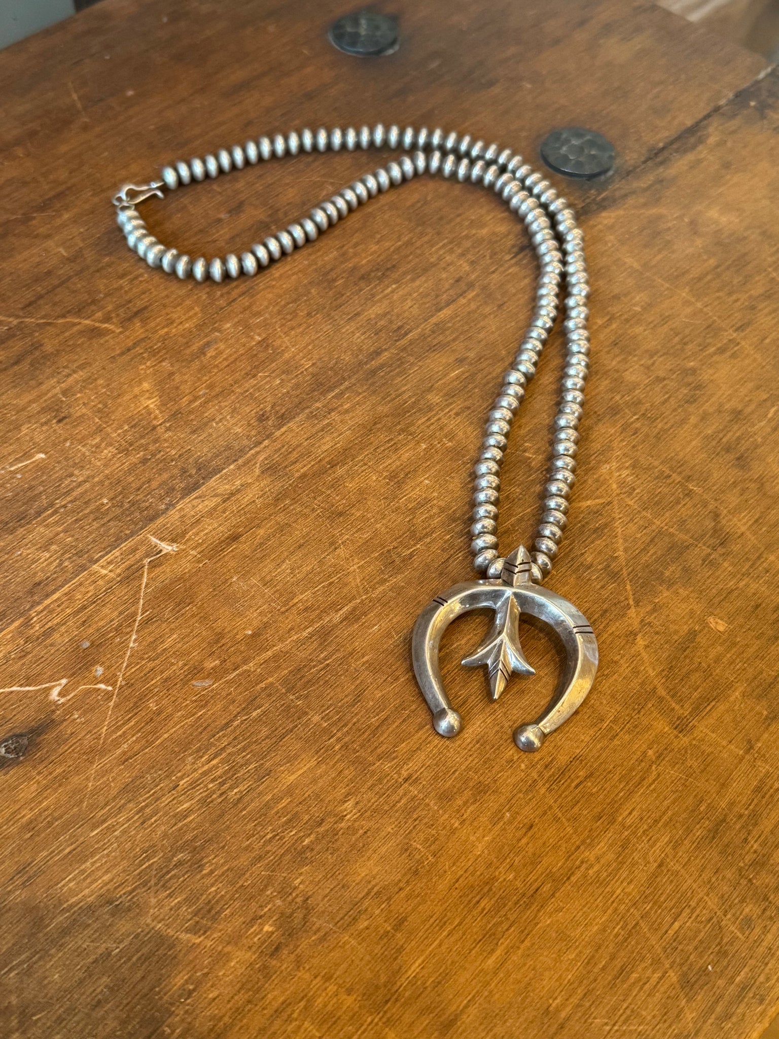 Solid Silver Necklace with Naja