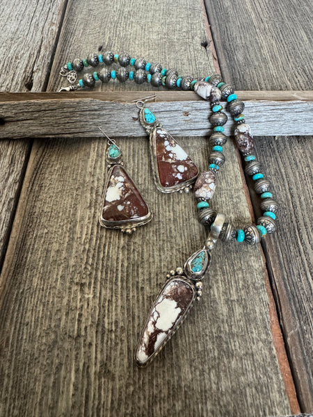 Wild Horse Necklace and Earring Set