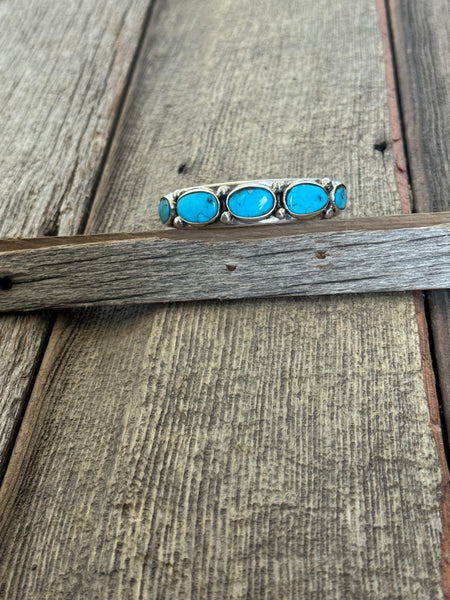 5 Stone Kingman Turquoise Bracelet